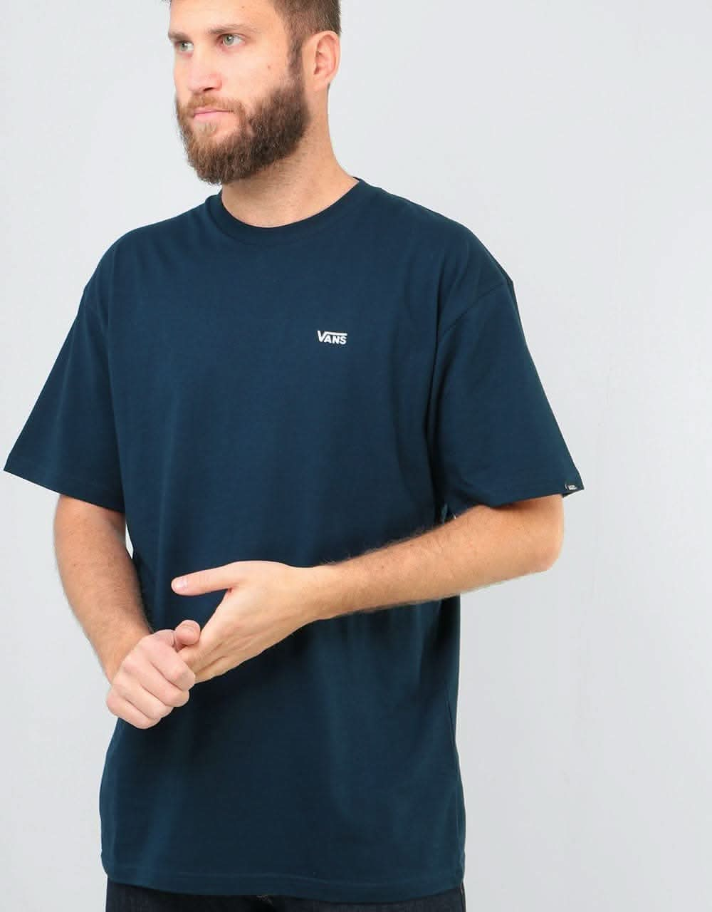 Vans Left Chest Logo T-Shirt - Navy/White