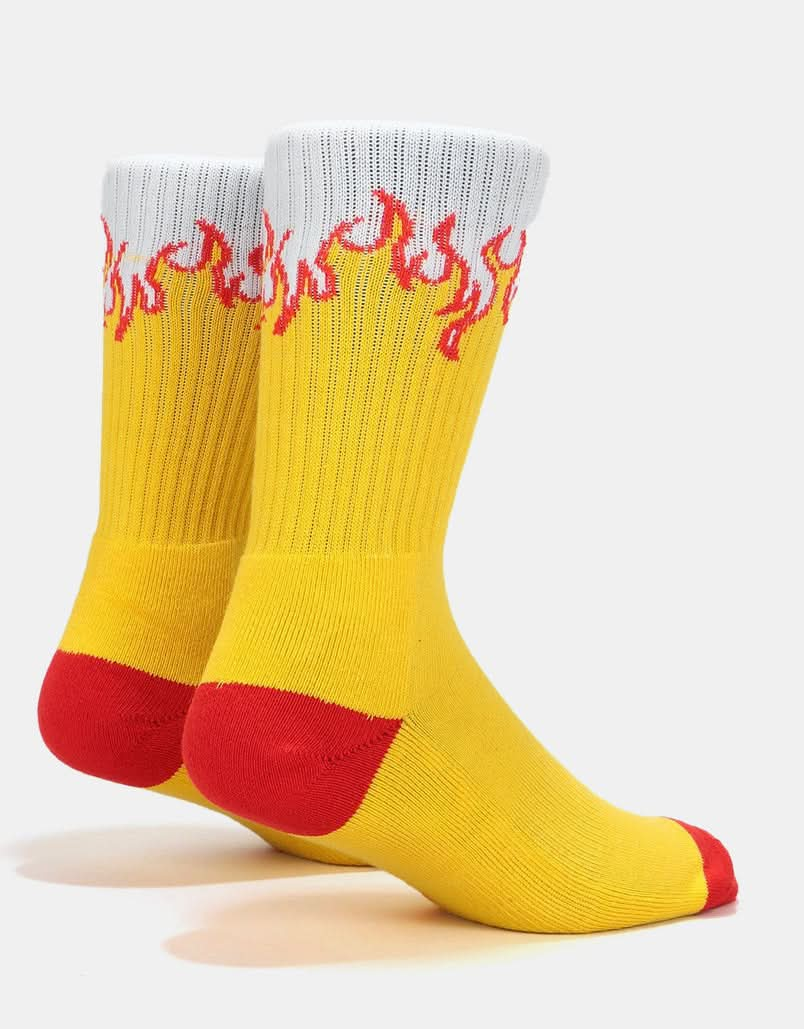 Chaussettes Route One Fire Crew - Blanc