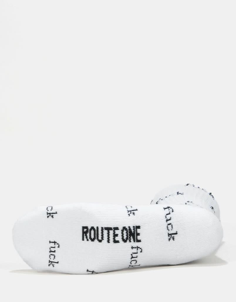 Route One F-It Crew Socken – Weiß