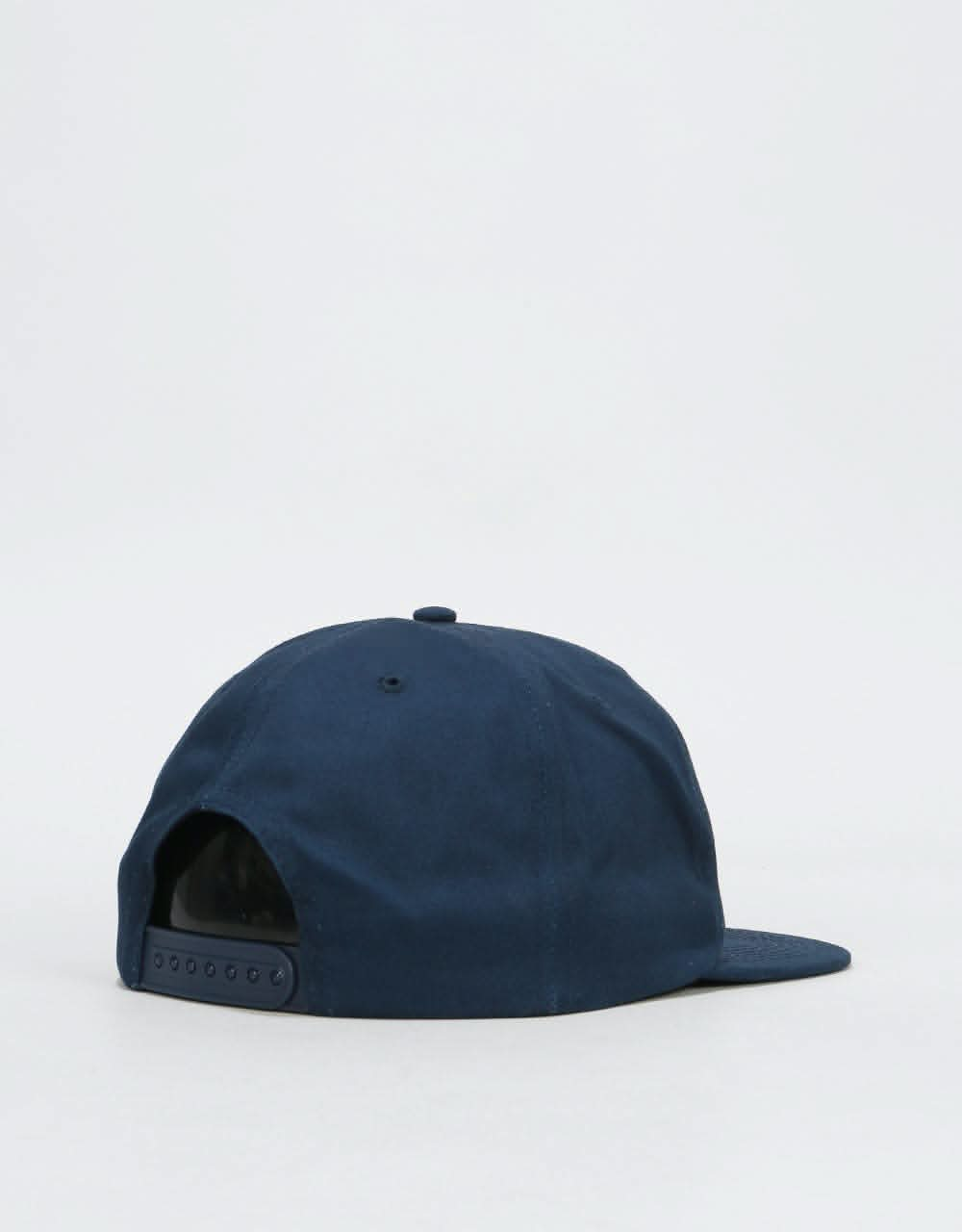 Thrasher Outlined Snapback Cap - Navy/Gray