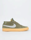 Nike SB Zoom Blazer Chukka Skate Shoes - Medium Olive/Lt Armory Blue