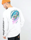 Santa Cruz Wave Slasher OGSC L/S T-Shirt - White