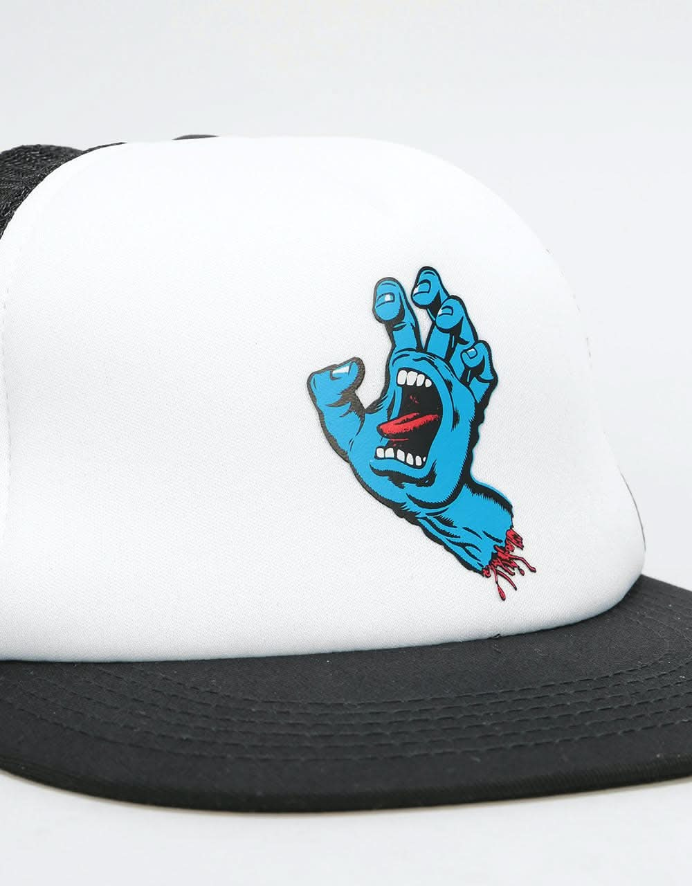 Santa Cruz Classic Hand Mesh Cap - White/Black