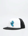 Santa Cruz Classic Hand Mesh Cap - White/Black