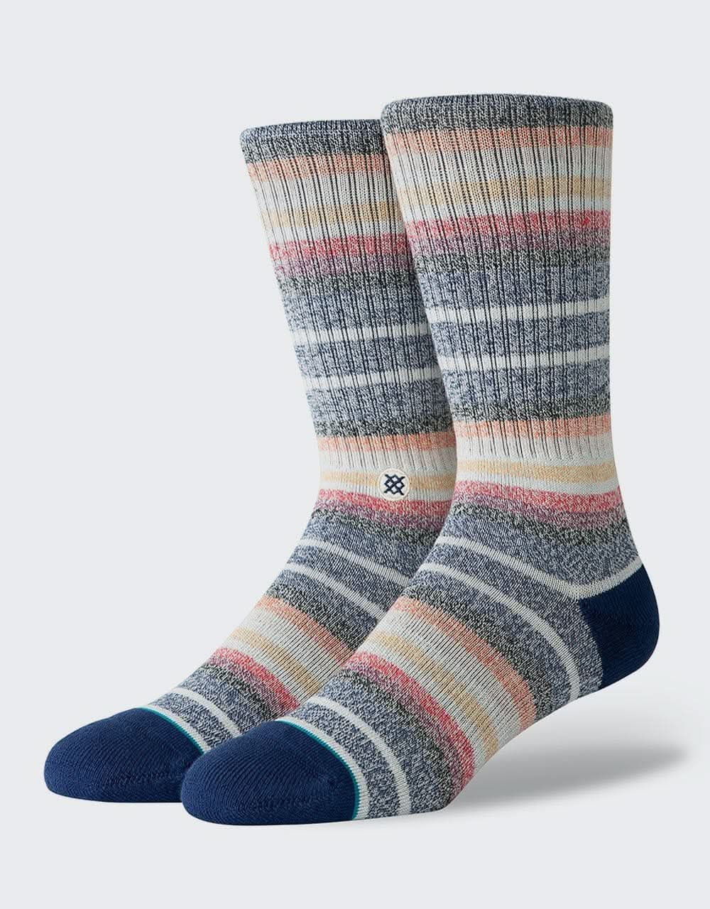 Stance Classic Crew Thirri Socks - Navy