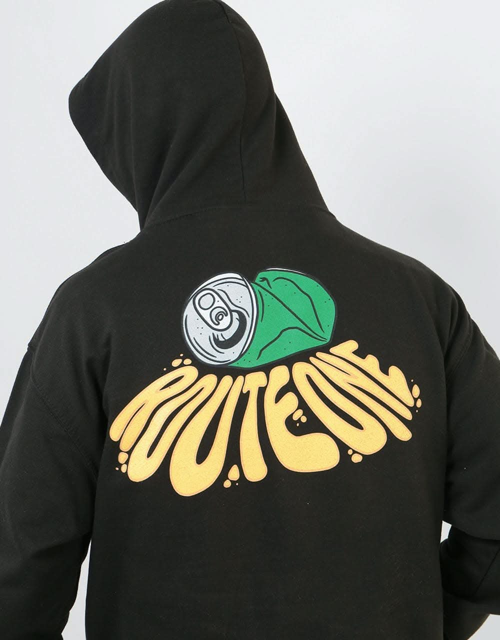 Route One Beers Pullover Hoodie - Black