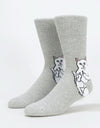 RIPNDIP Lord Nermal Socks  - Heather Grey