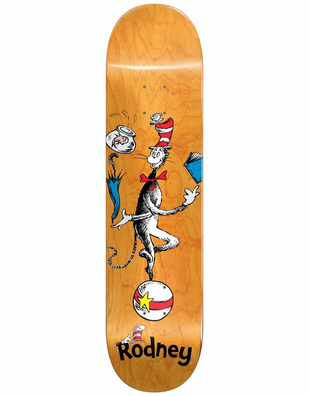 Almost x Dr. Seuss Mullen Cat Ball Skateboard Deck - 8.25"