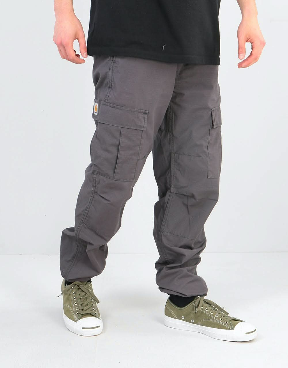 Carhartt WIP Aviation Pant - Blacksmith (Rinsed)