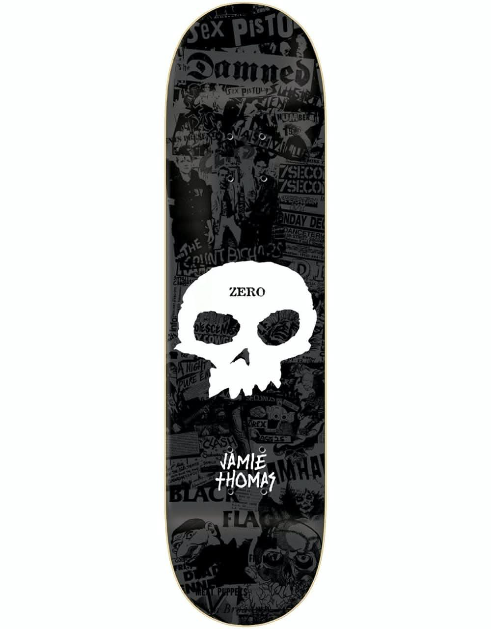 Zero Thomas Signature Single Skull Skateboard Deck - 8.625"