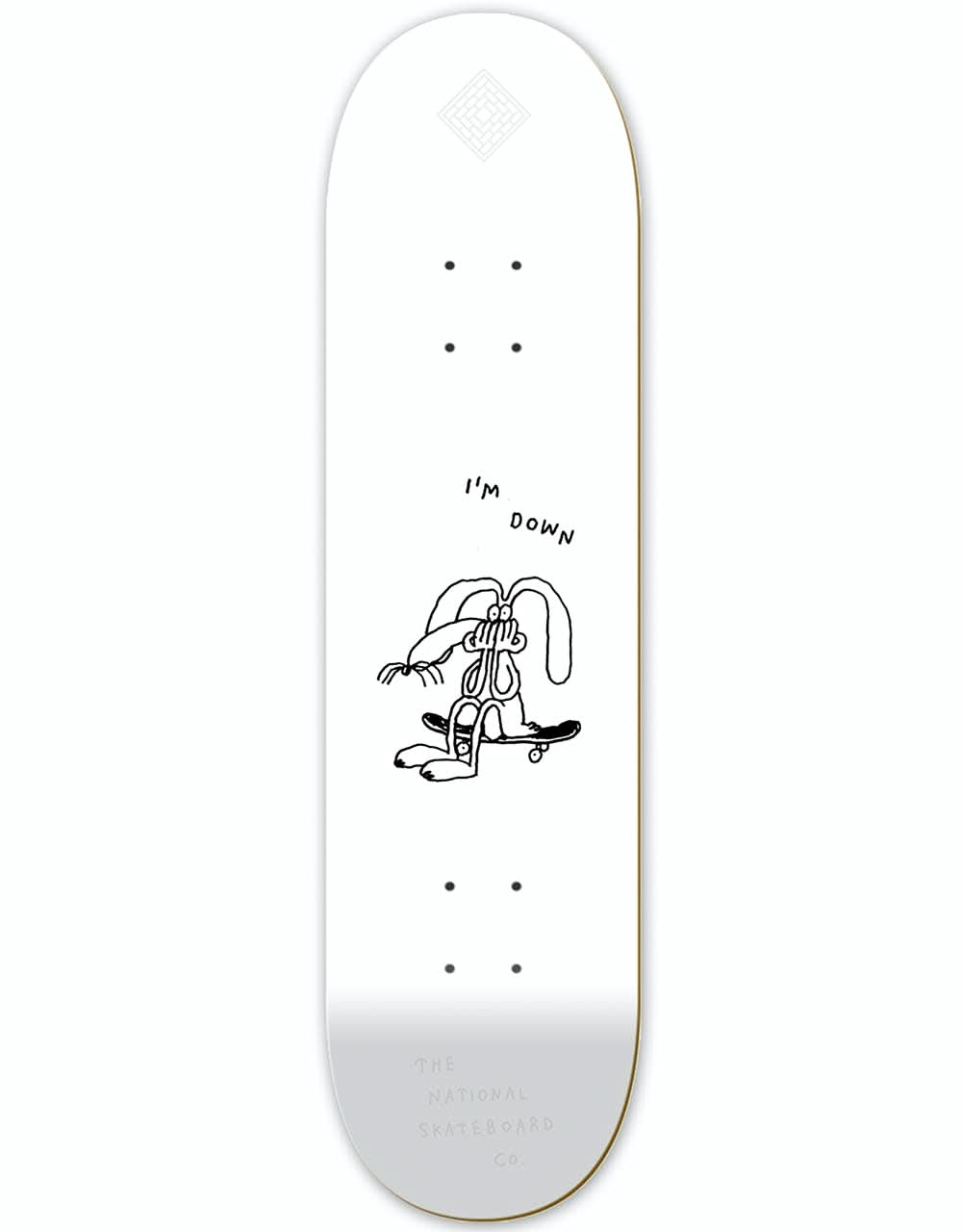 The National Skateboard Co I'm Down Skateboard Deck - 8.375"