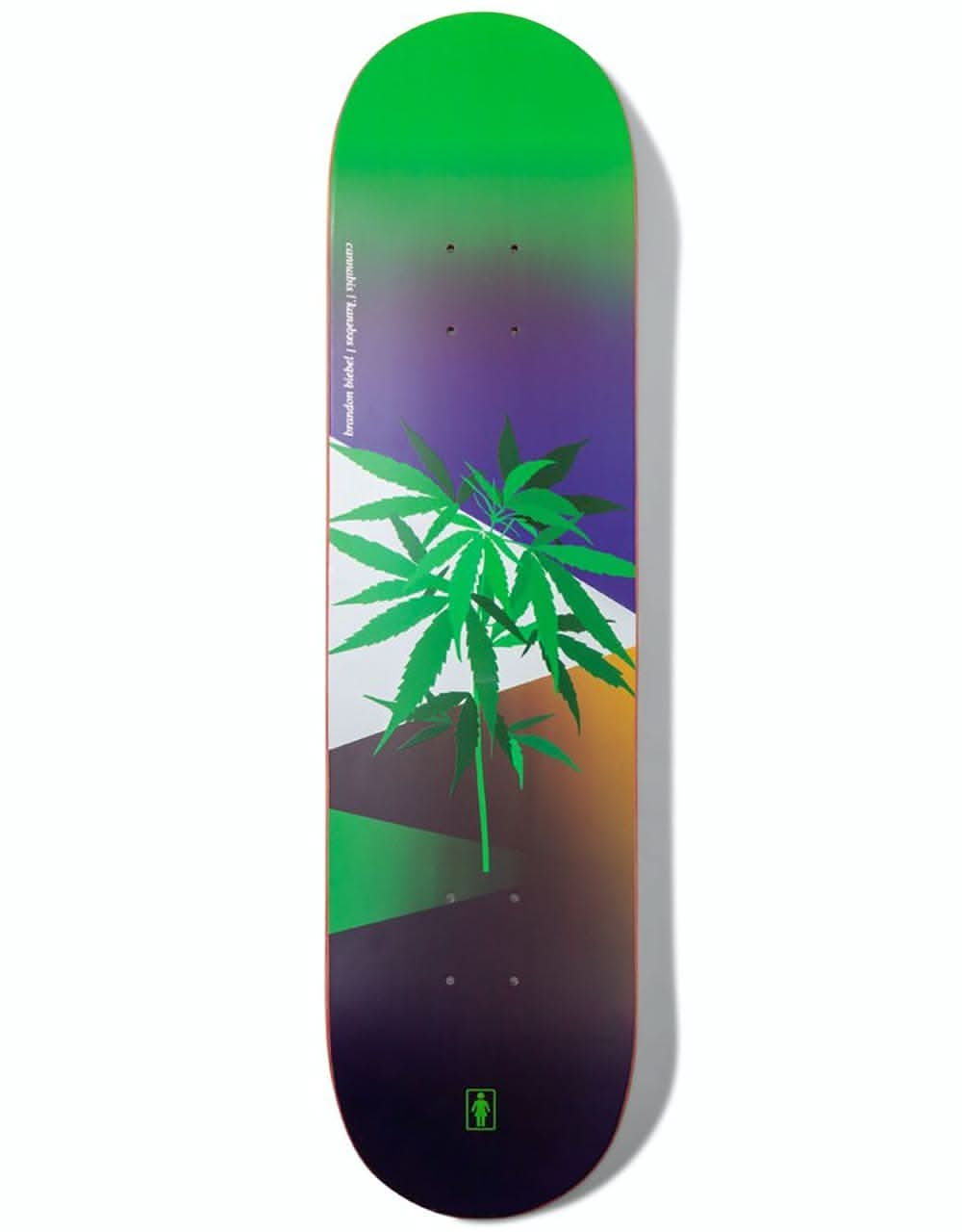 Girl Biebel The Psychedlic Plants Skateboard Deck - 8"