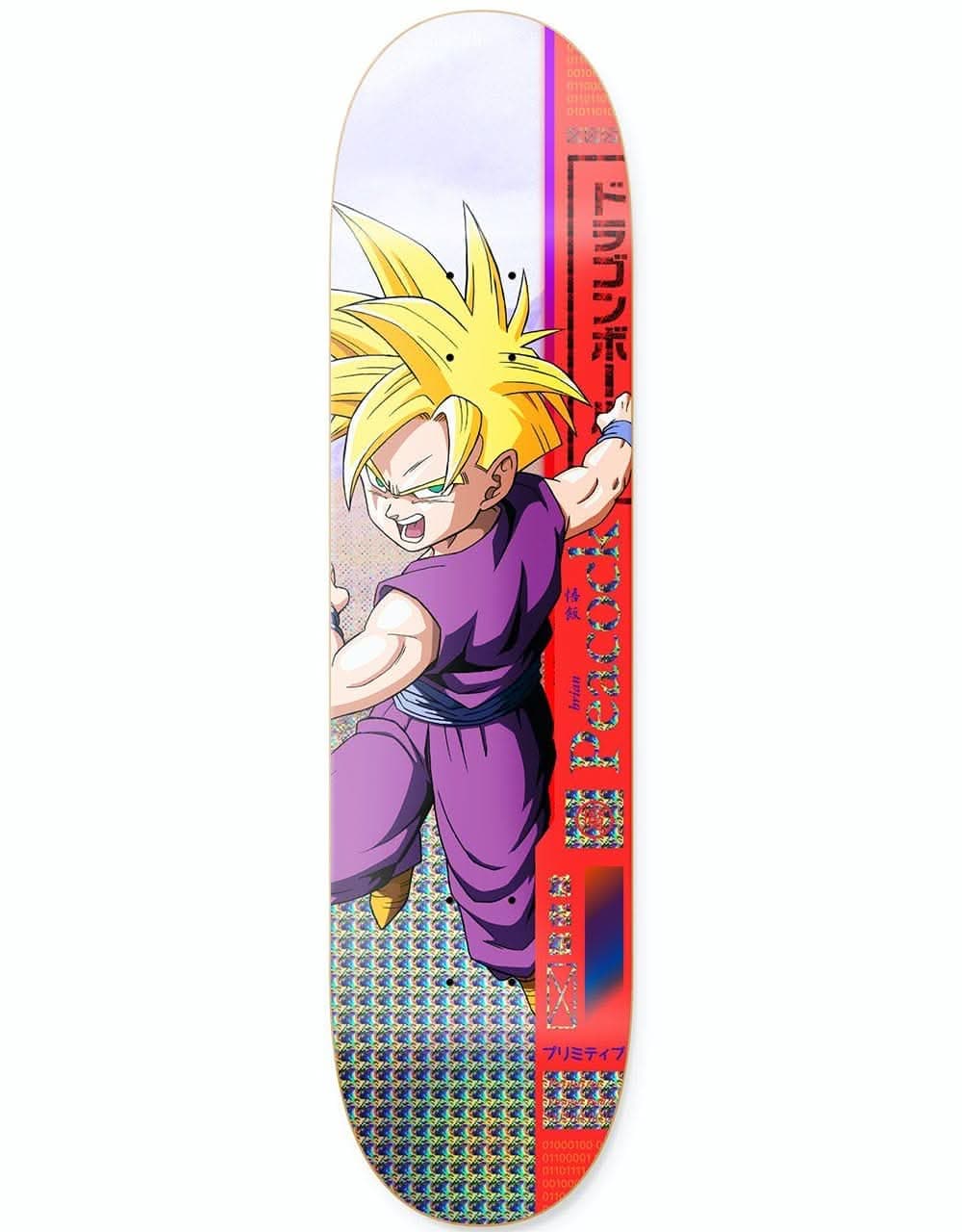 Primitive x Dragon Ball Z Peacock Gohan Skateboard Deck - 8.25"