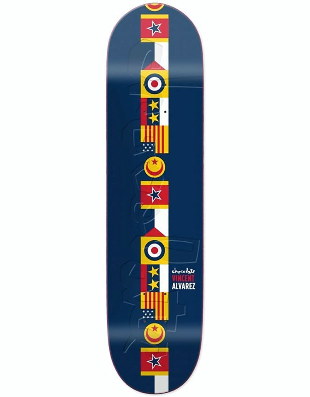 Chocolate Alvarez Battle Lines Skateboard Deck - 8"