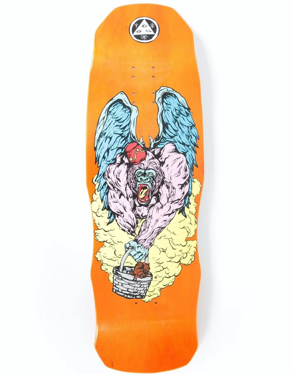 Welcome Flying Ape on Dark Lord Skateboard Deck - 9.75"