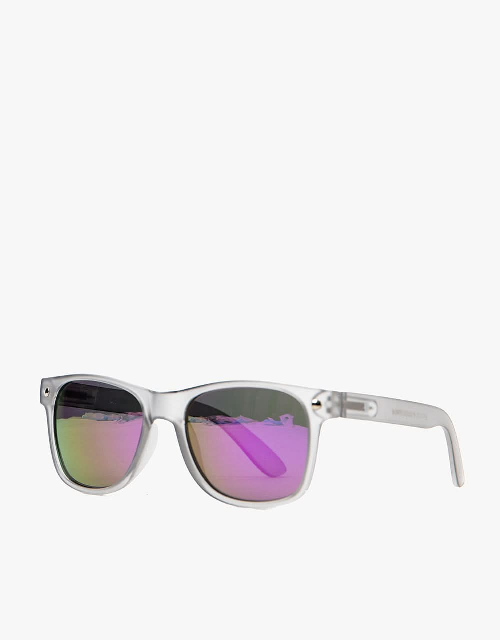 Gafas de sol polarizadas Glassy Sunhater Leonard - Gris oscuro/Espejo morado