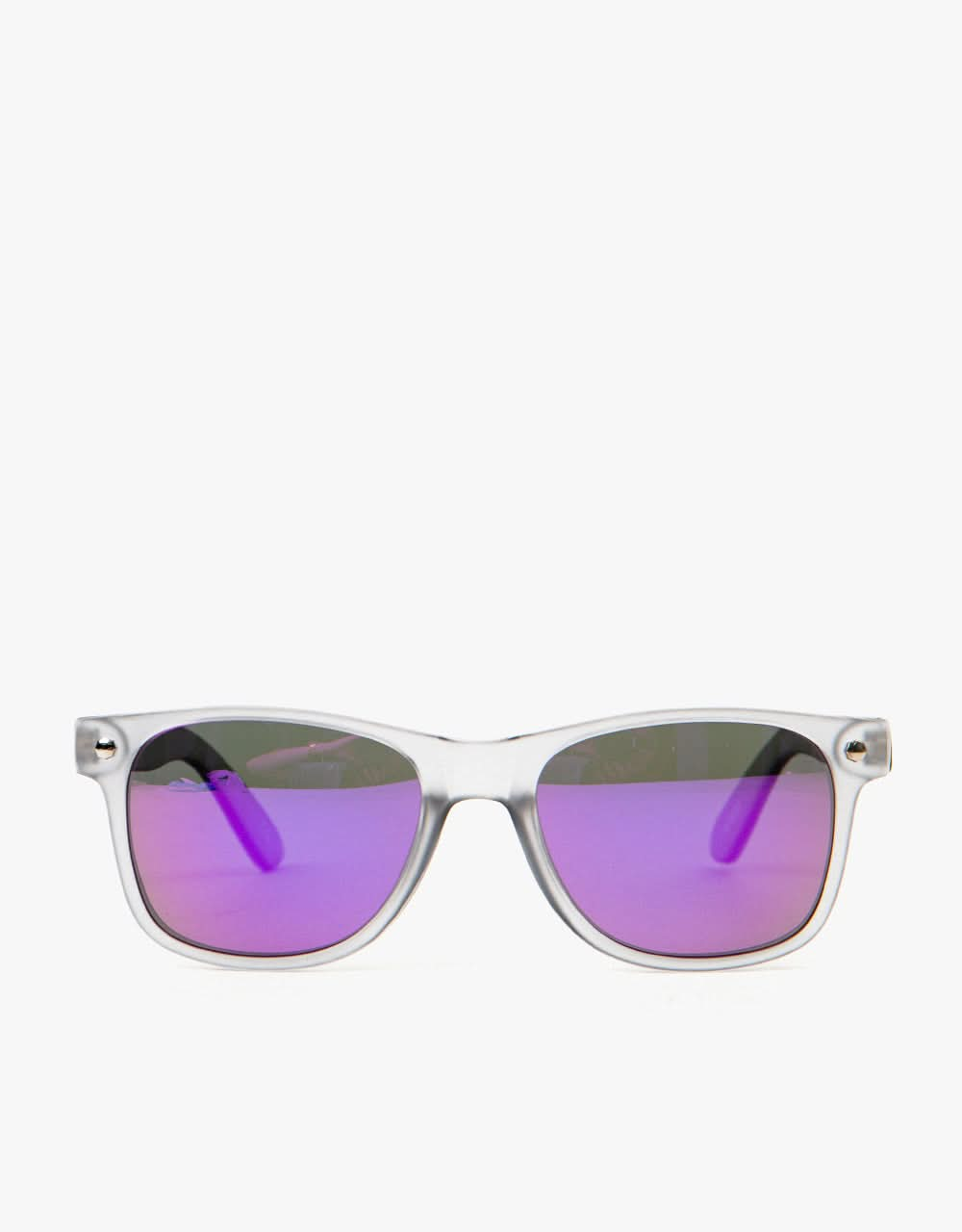 Gafas de sol polarizadas Glassy Sunhater Leonard - Gris oscuro/Espejo morado