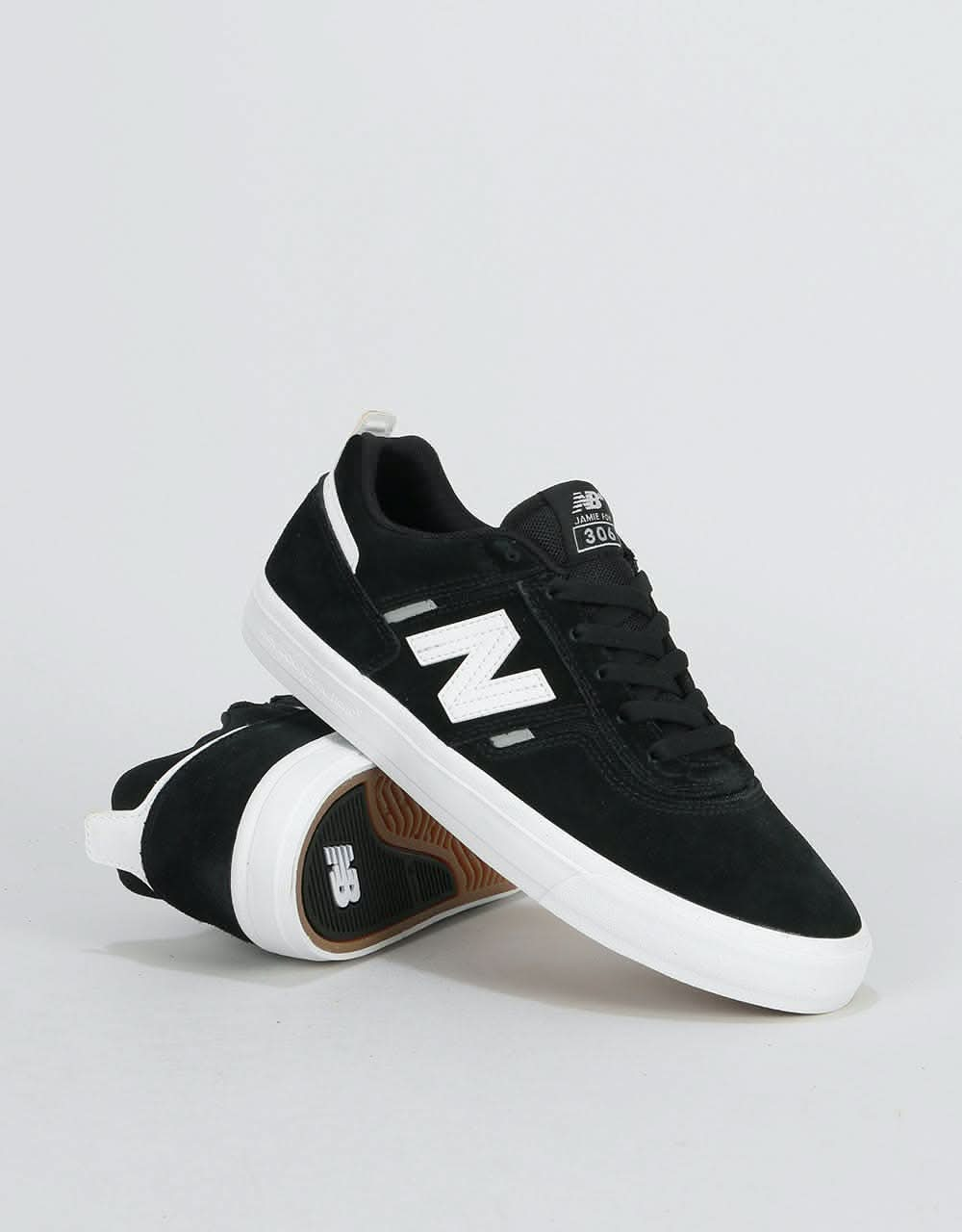 New Balance Numeric 306 Skate Shoes - Black/White