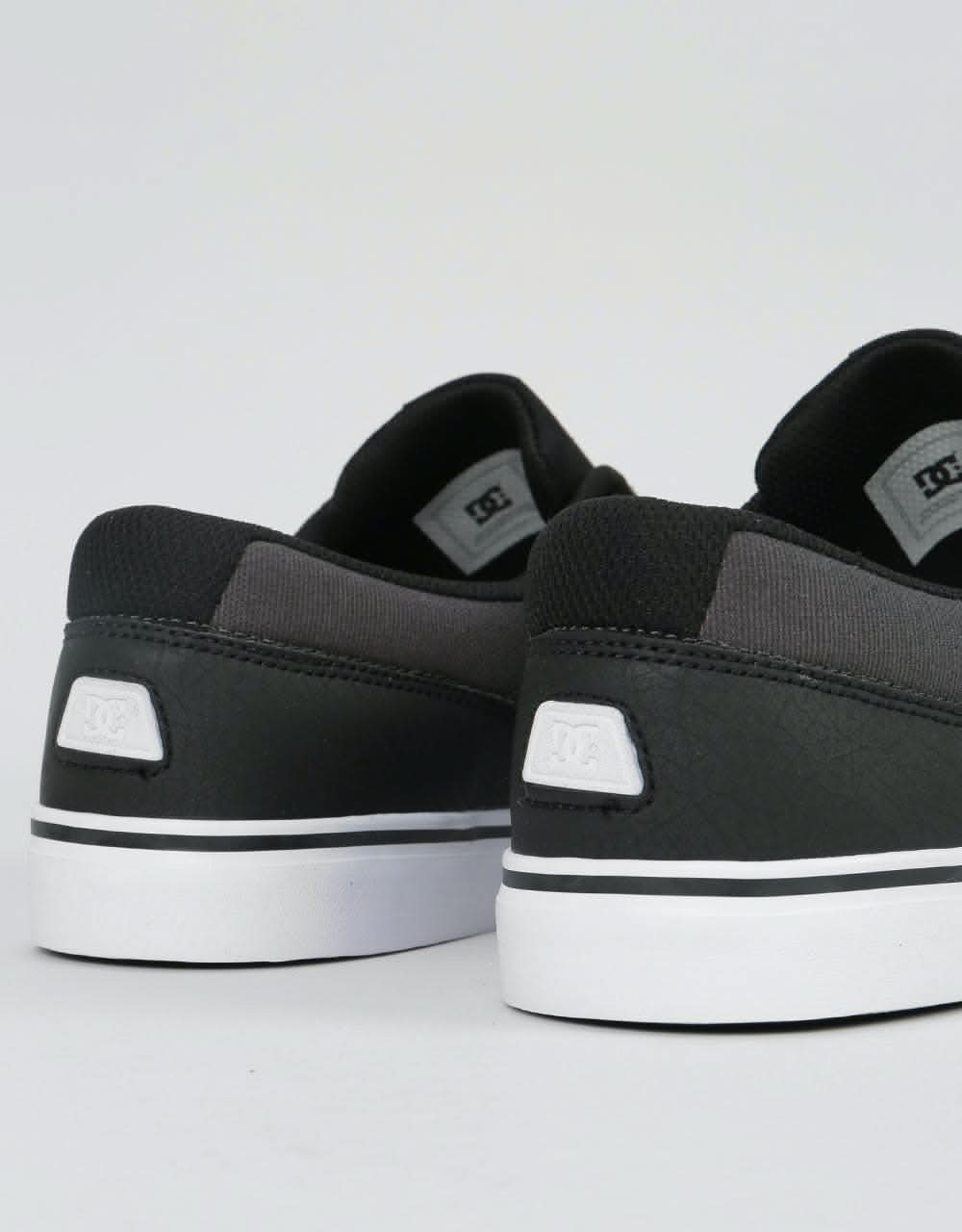 DC Switch Skate Shoes - Black/Dark Grey/White