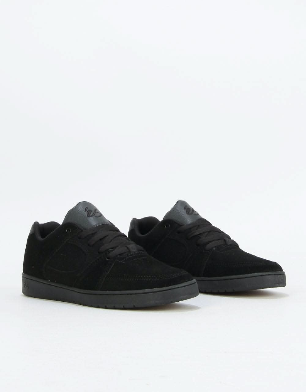 éS Accel Slim Skate Shoes - Black/Black/Black