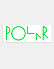 Pegatina con logotipo Polar Script - Verde