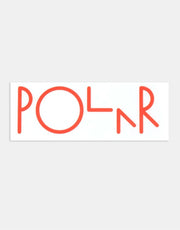 Pegatina con logotipo Polar Script - Rojo