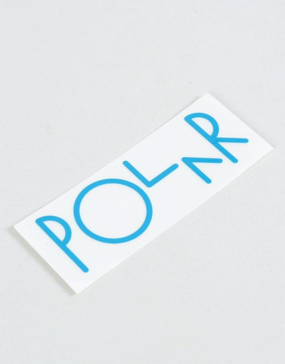 Polar Script Logo Sticker - Blue