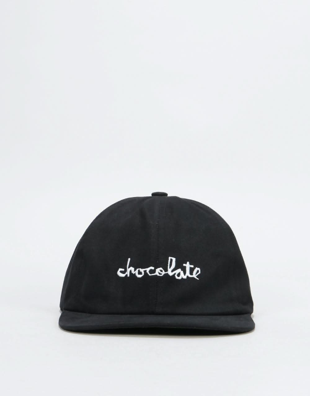 Chocolate Unstructured Chunk 6 Panel Cap - Black