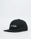 Chocolate Unstructured Chunk 6 Panel Cap - Black