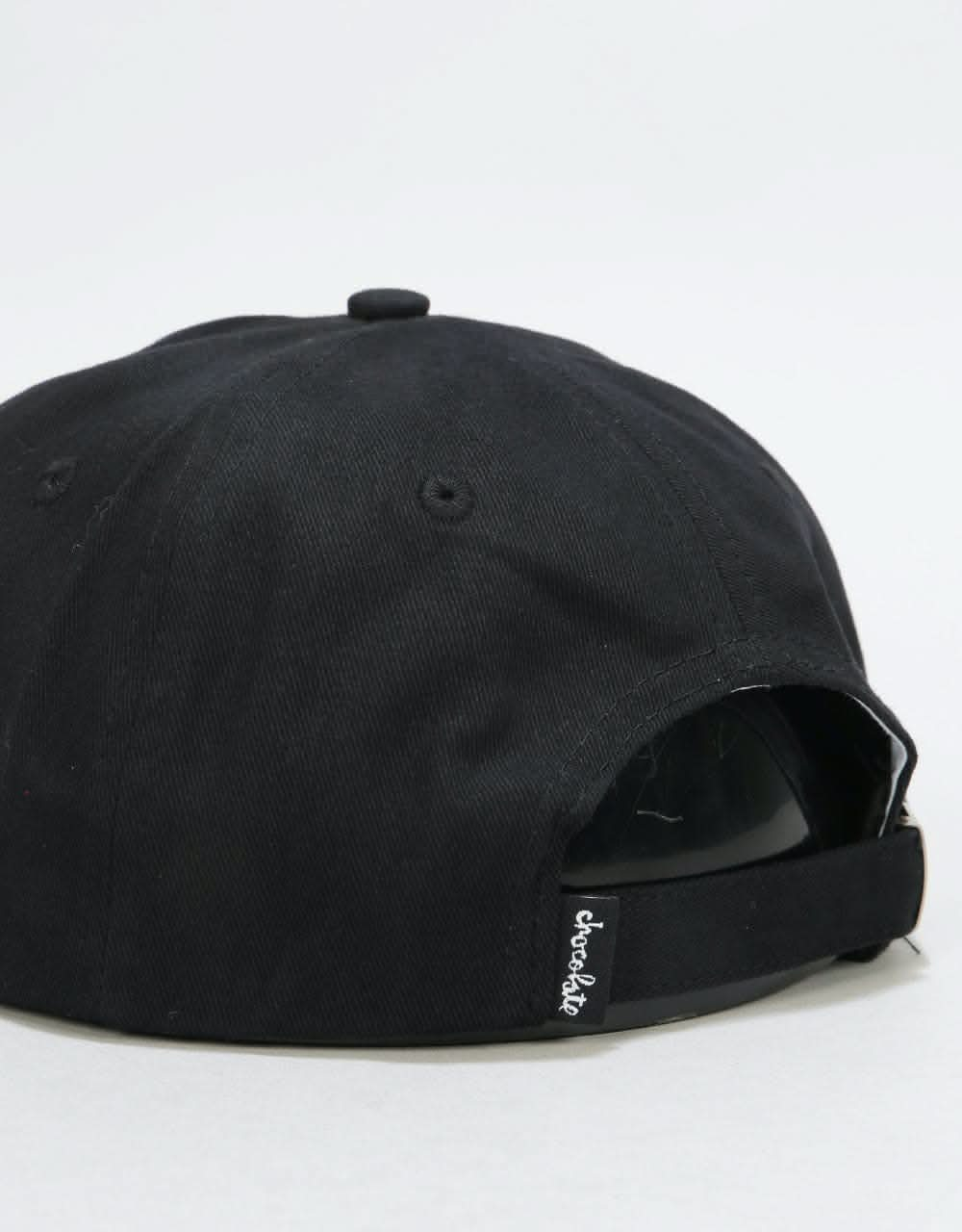 Chocolate Unstructured Chunk 6 Panel Cap - Black