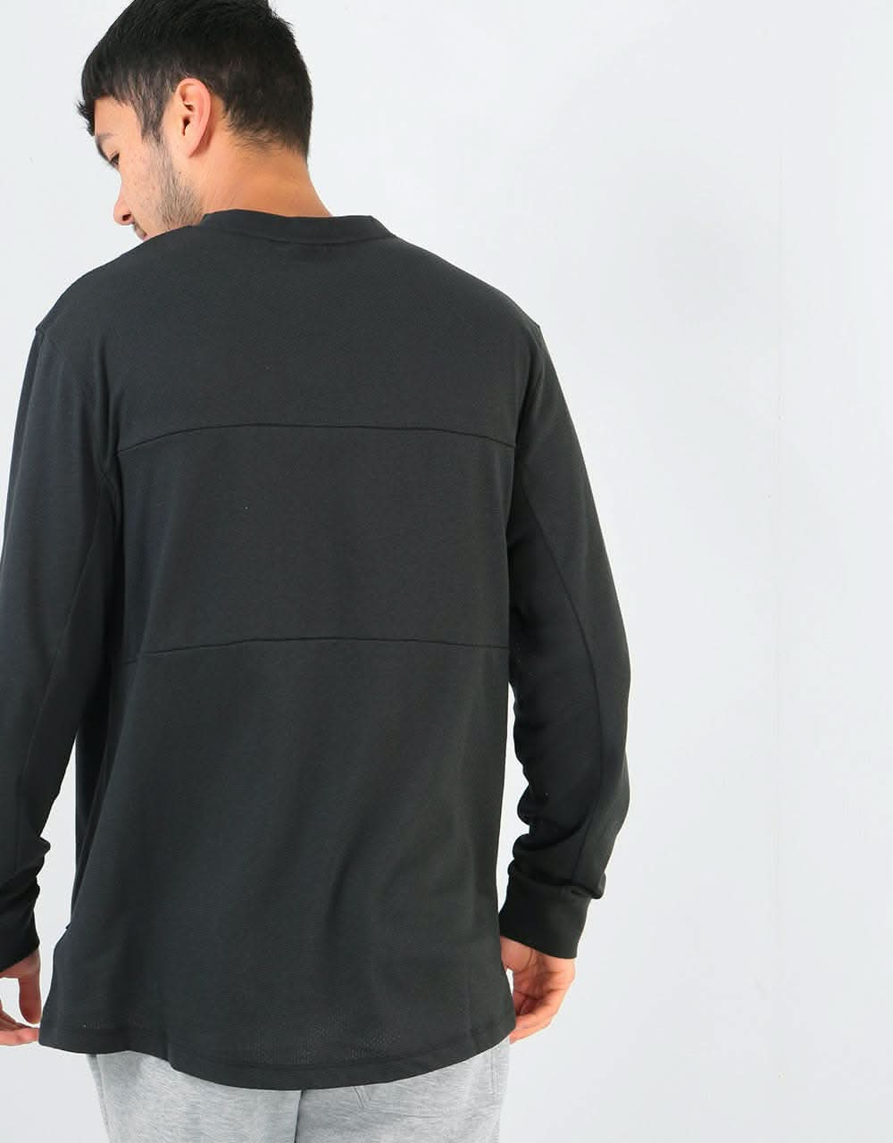 Nike SB Dri-Fit Mesh L/S T-Shirt - Black/White