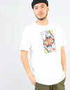 Nike SB Queen Card T-Shirt - White/Habanero Red