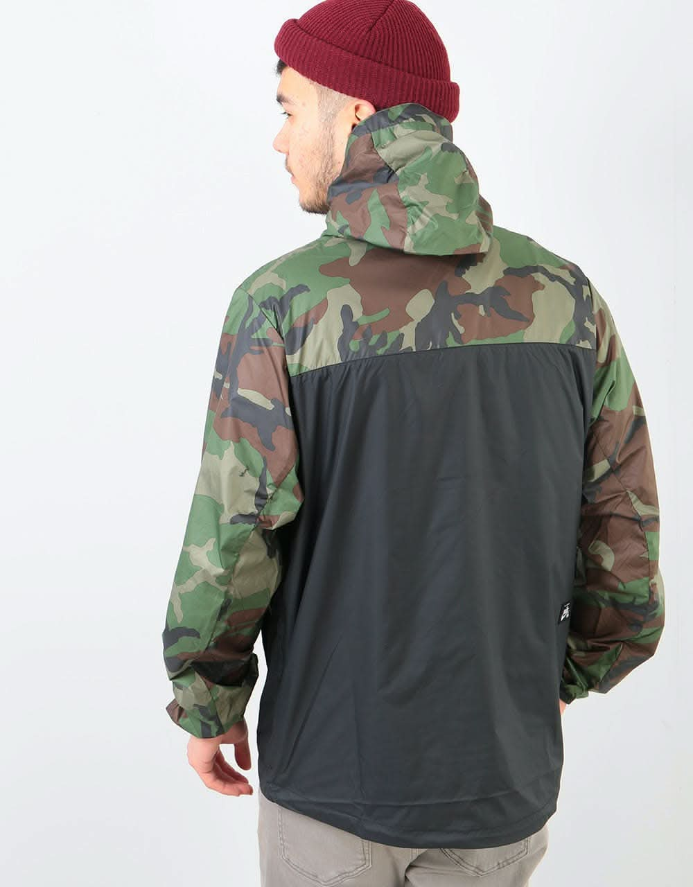 Nike SB Anorak Jacket - Medium Olive/Black/Black