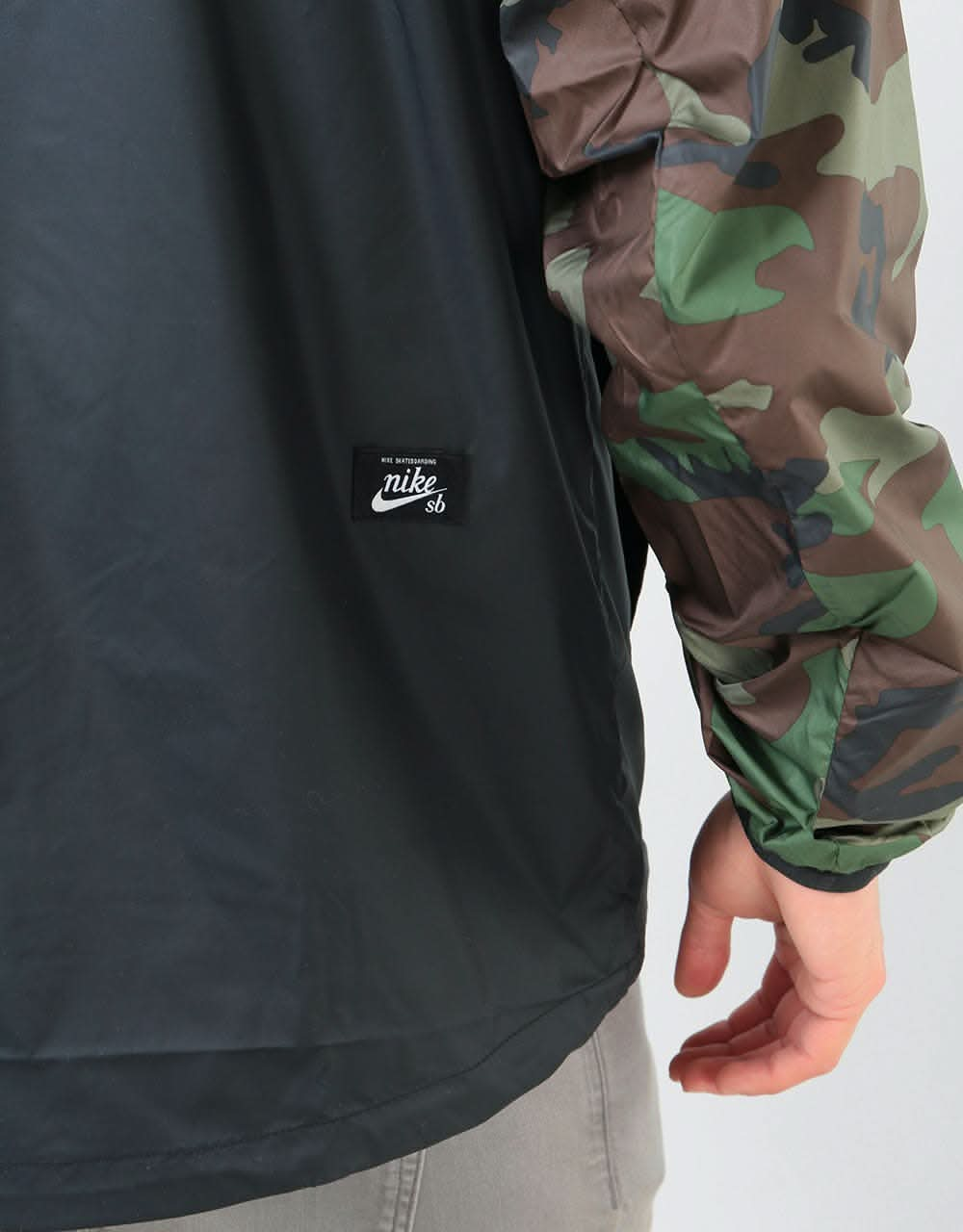 Nike SB Anorak Jacket - Medium Olive/Black/Black