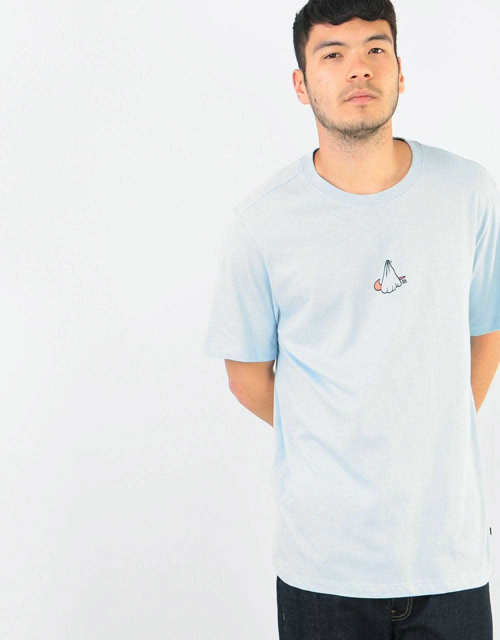 Nike SB Stork T-Shirt - Lt Armory Blue/Black