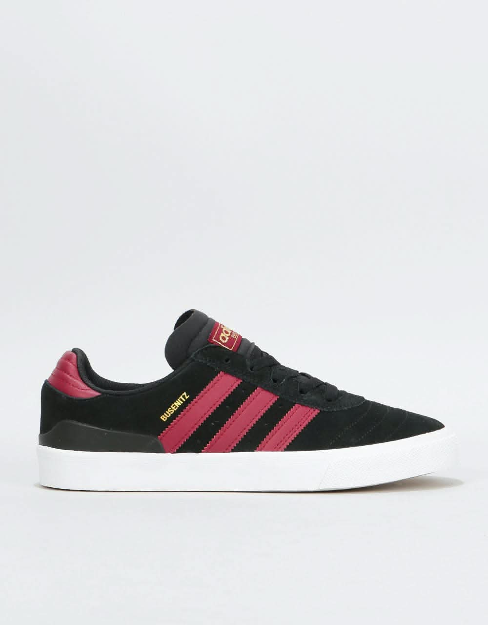 Adidas Busenitz Vulc Skate Shoes - Core Black/Collegiate Burgundy/Whit