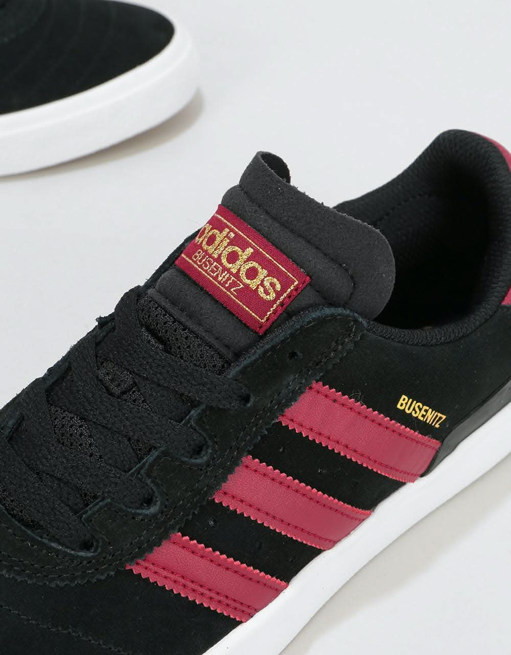 Adidas Busenitz Vulc Skate Shoes - Core Black/Collegiate Burgundy/Whit