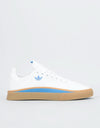 adidas Sabalo Skate Shoes - White/Real Blue/Gum