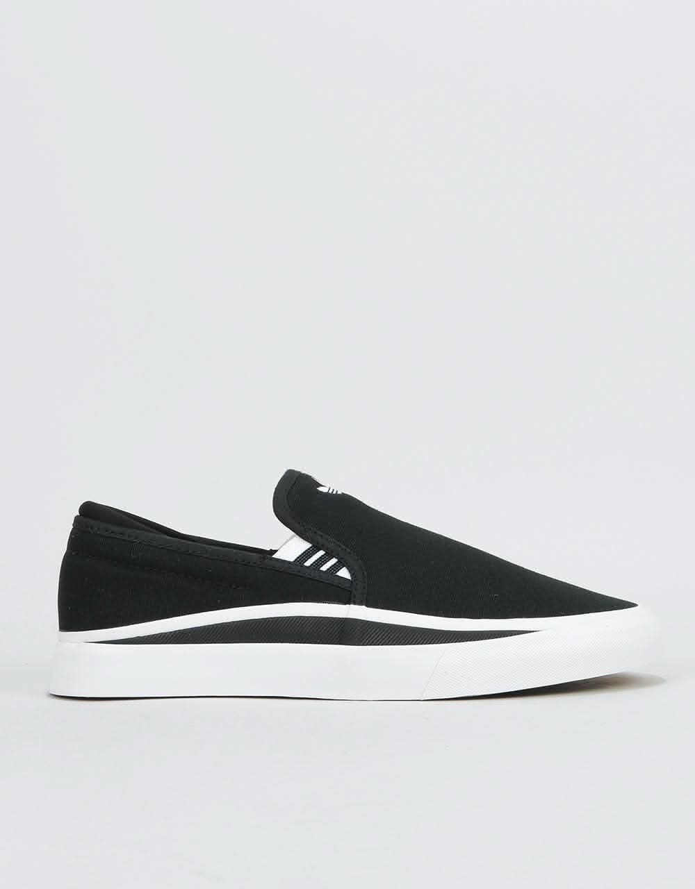 Adidas Sabalo Slip Skate Shoes - Core Black/White/Core Black