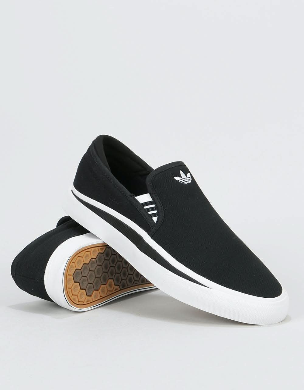 Adidas Sabalo Slip Skate Shoes - Core Black/White/Core Black