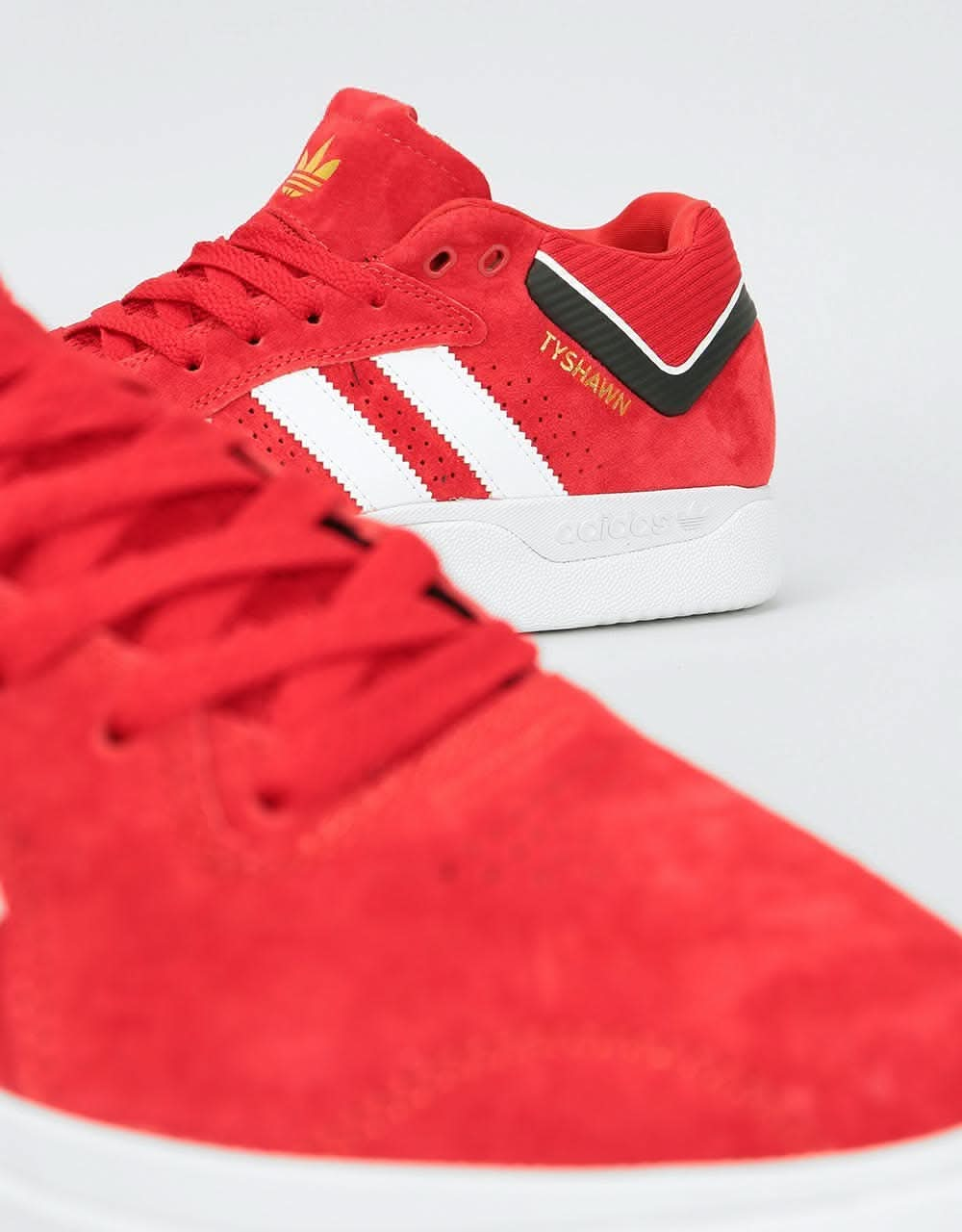 Adidas Tyshawn Skate Shoes - Scarlet/White/Core Black