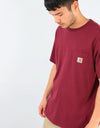 Carhartt WIP S/S Pocket T-Shirt - Cranberry