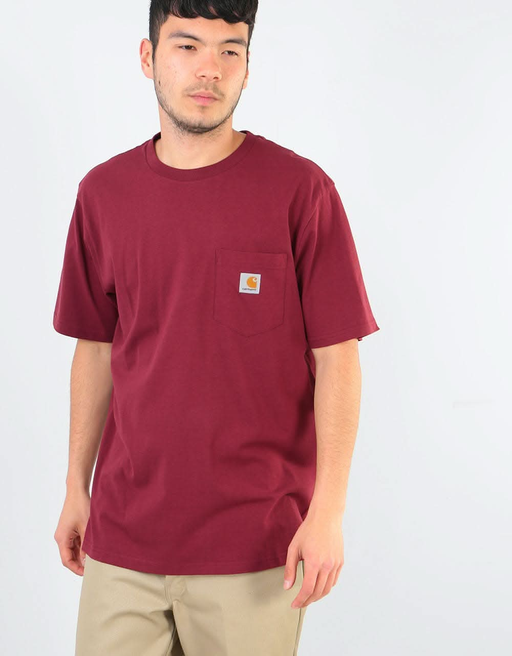 Carhartt WIP S/S Pocket T-Shirt - Cranberry