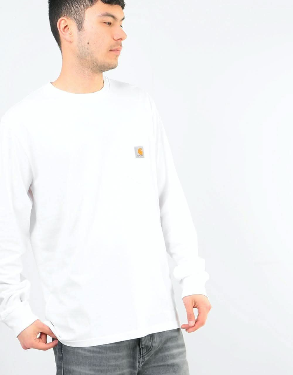 Carhartt WIP L/S Pocket T-Shirt - White