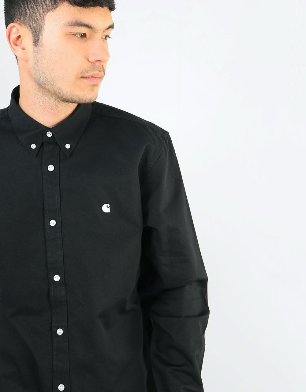 Carhartt WIP L/S Madison Shirt - Black/Wax