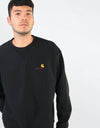 Carhartt WIP American Script Sweatshirt - Black