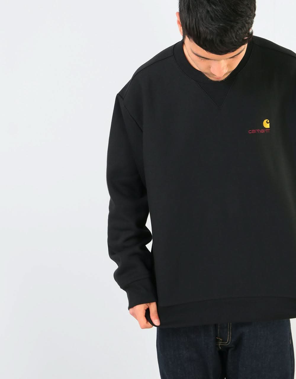 Carhartt WIP American Script Sweatshirt - Black