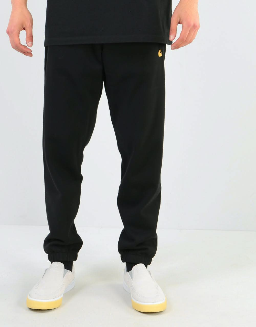 Carhartt WIP Chase Sweatpants - Black/Gold