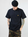 Carhartt WIP S/S Chase T-Shirt - Dark Navy/Gold