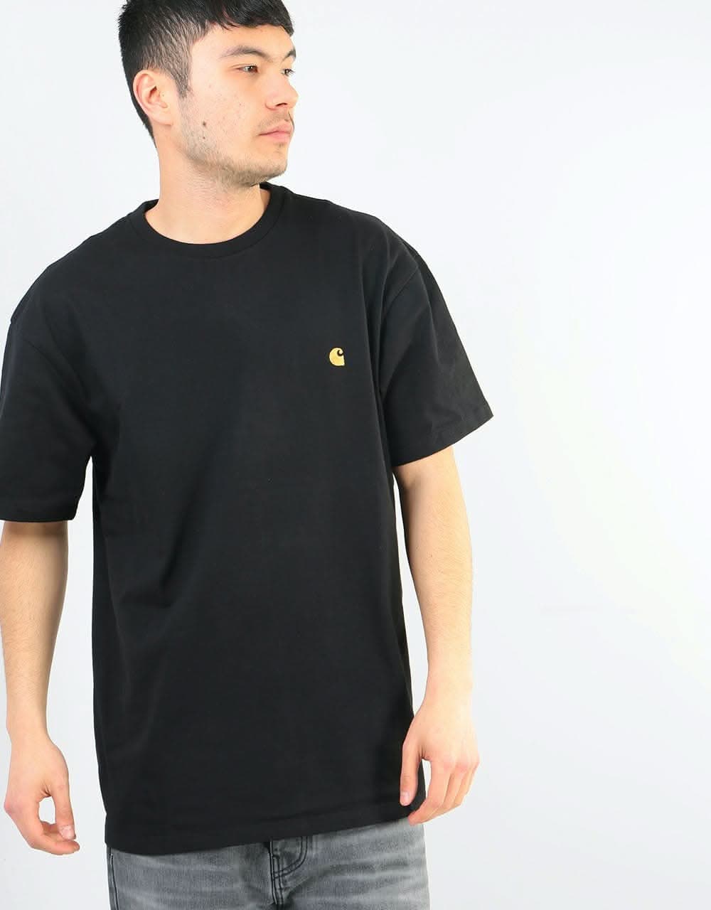 Carhartt WIP S/S Chase T-Shirt - Black/Gold